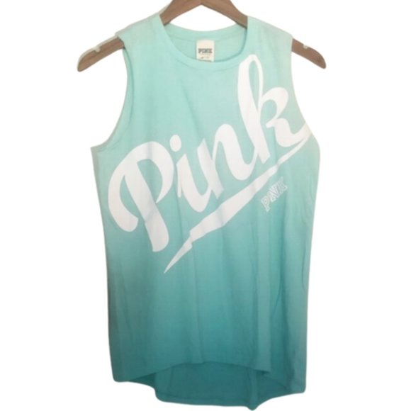 PINK Victoria's Secret Tops - PINK Victoria’s Secret Teal Ombré Tank Top